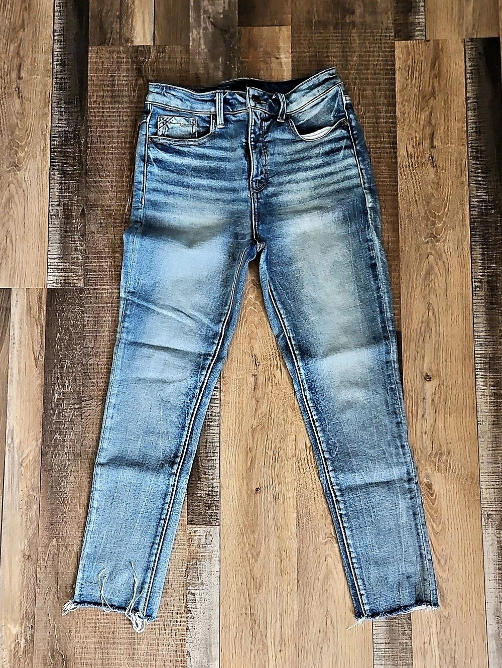 Buckle Black Blue Skinny Jeans